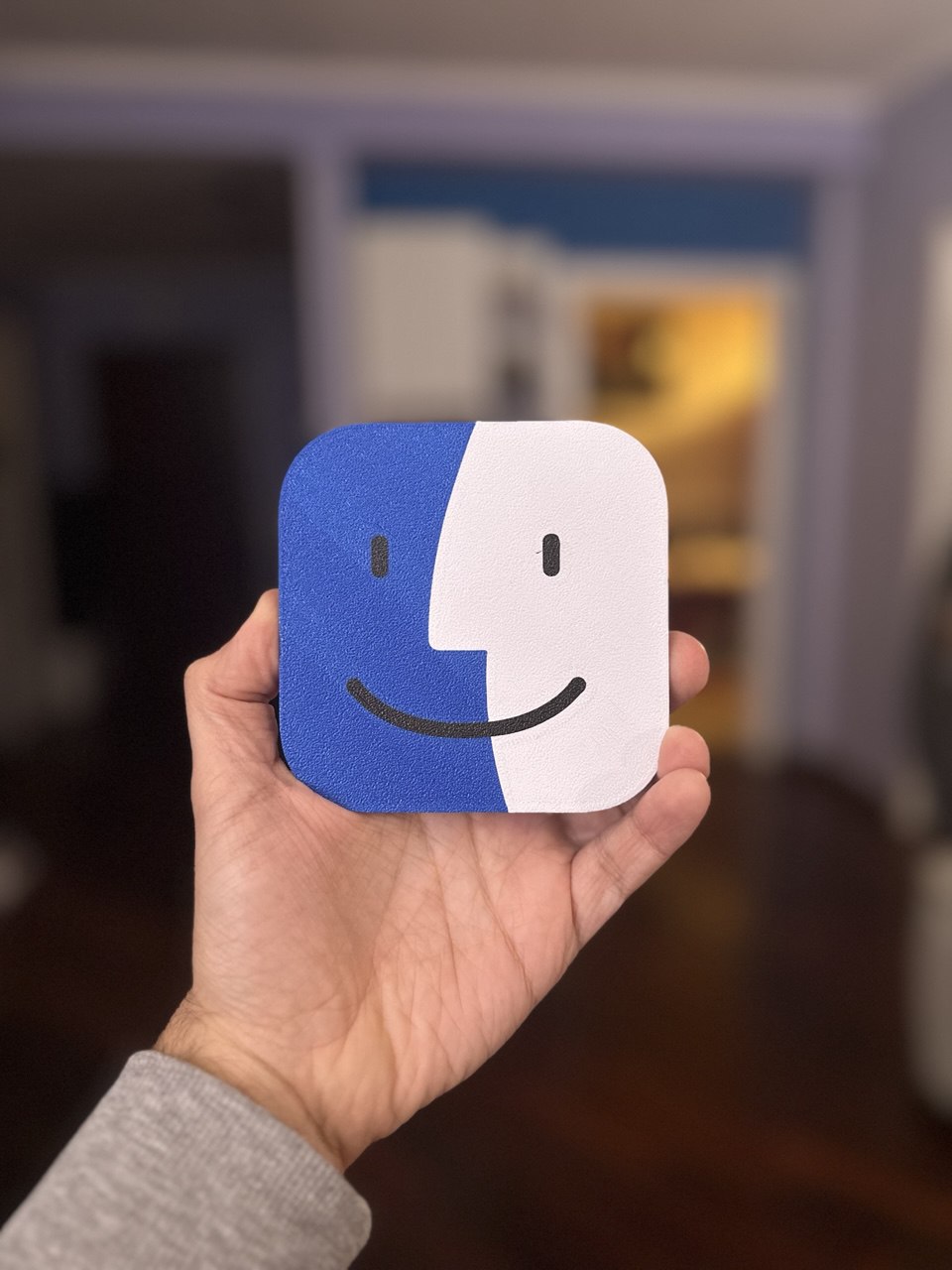 Apple Finder - 3D Printed Computer App Icon Logo
