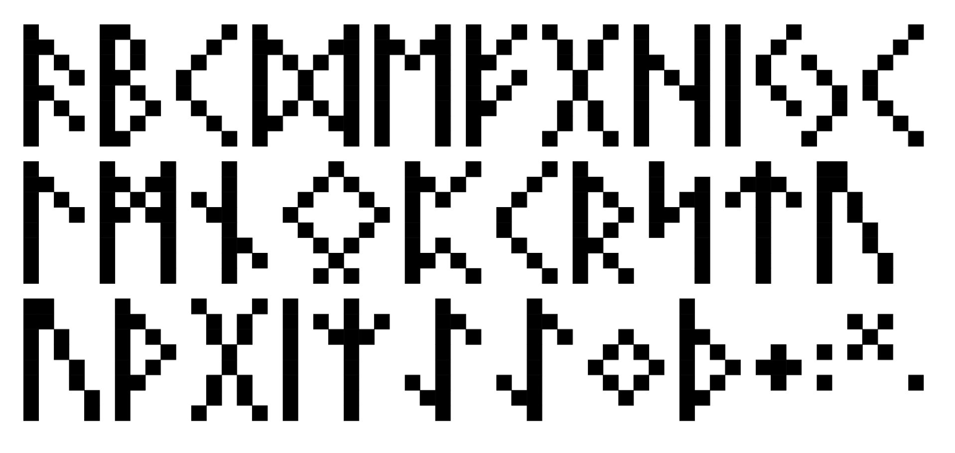 Pixel Futhark Rune Font
