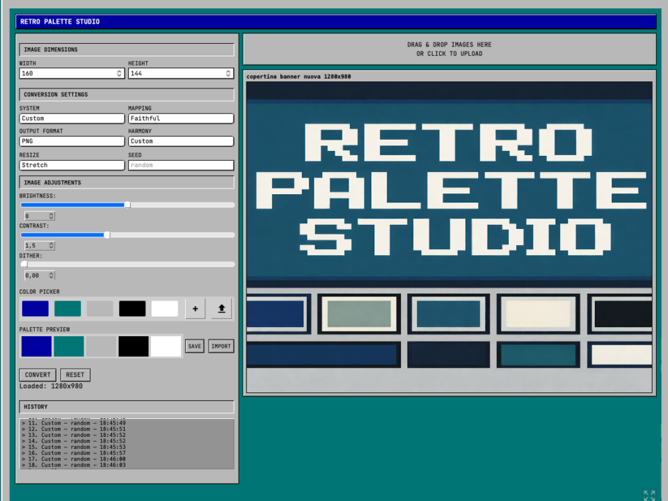 Retro Palette Studio - Advanced retro-image converter
