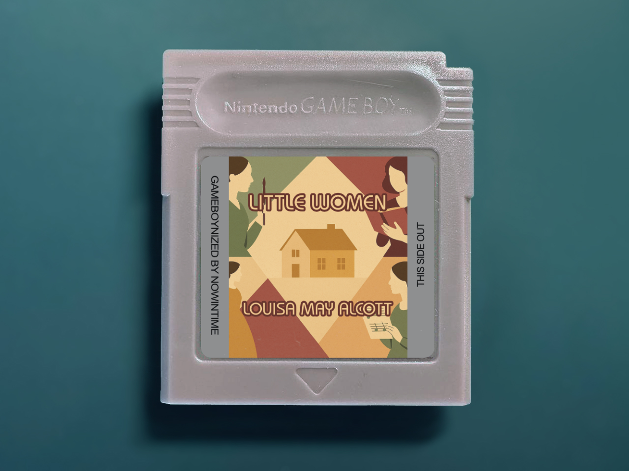 Little Women by Louise May Alcott GBbook - Custom Game Boy Cartridge with Books and Literature Classics