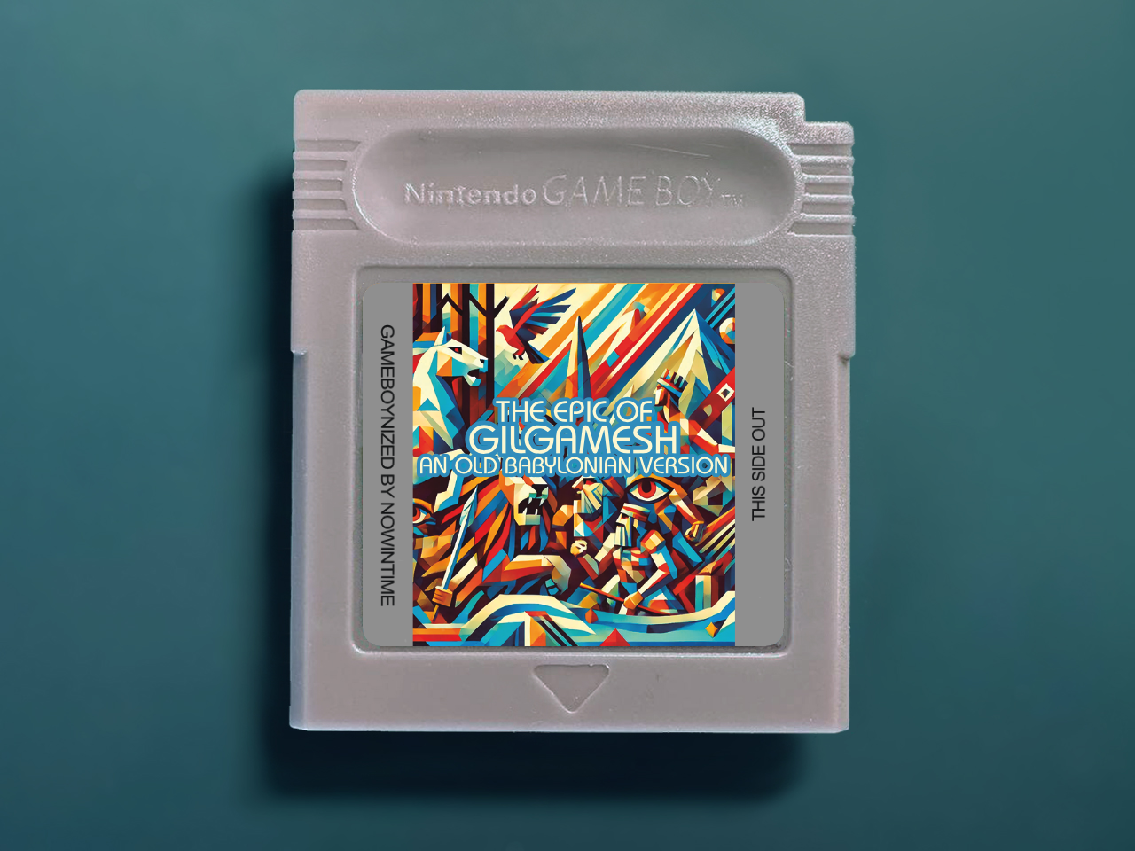 Gilgamesh Babylonian Epic GBbook - Custom Game Boy Cartridge with Books and Literature Classics