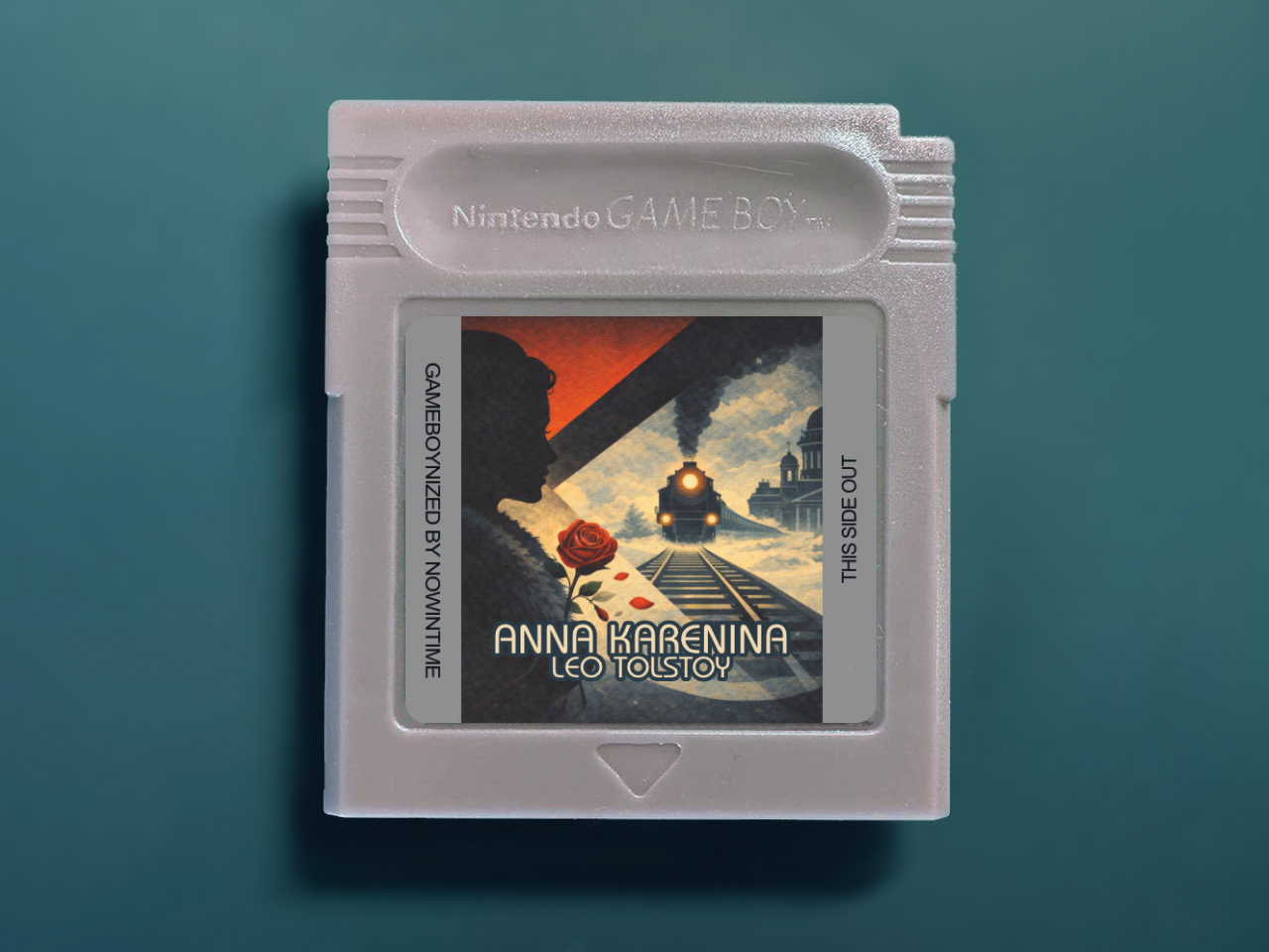Anna Karenina by Leo Tolstoy GBbook - Custom Game Boy Cartridge with Books and Literature Classics