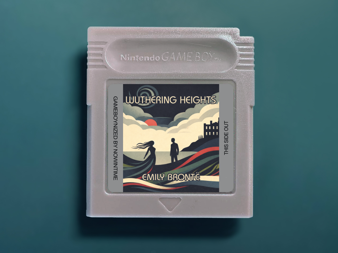 Wuthering Heights by Emily Brontë GBbook - Custom Game Boy Cartridge with Books and Literature Classics